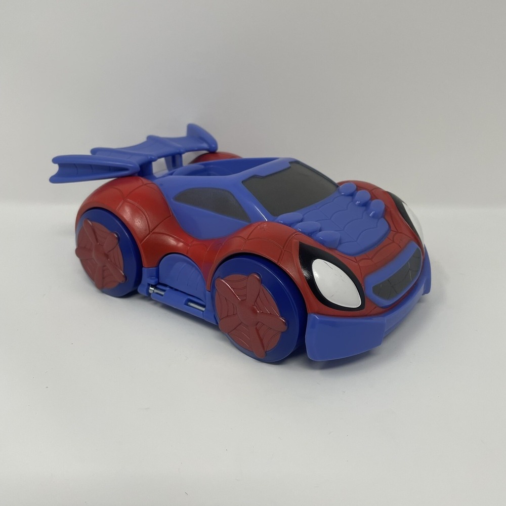 Spiderman Marvels Hasbro Web-Crawler Car Blue Red Spidey Vehicle 2021